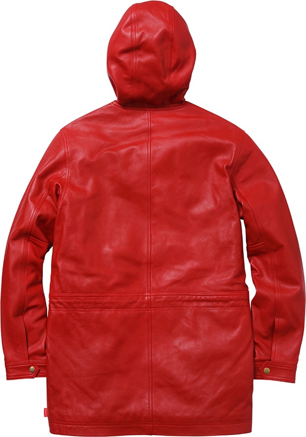 Hooded Leather Parka view 6